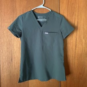 Figs Catarina One Pocket Scrub Top XXS Bonsai